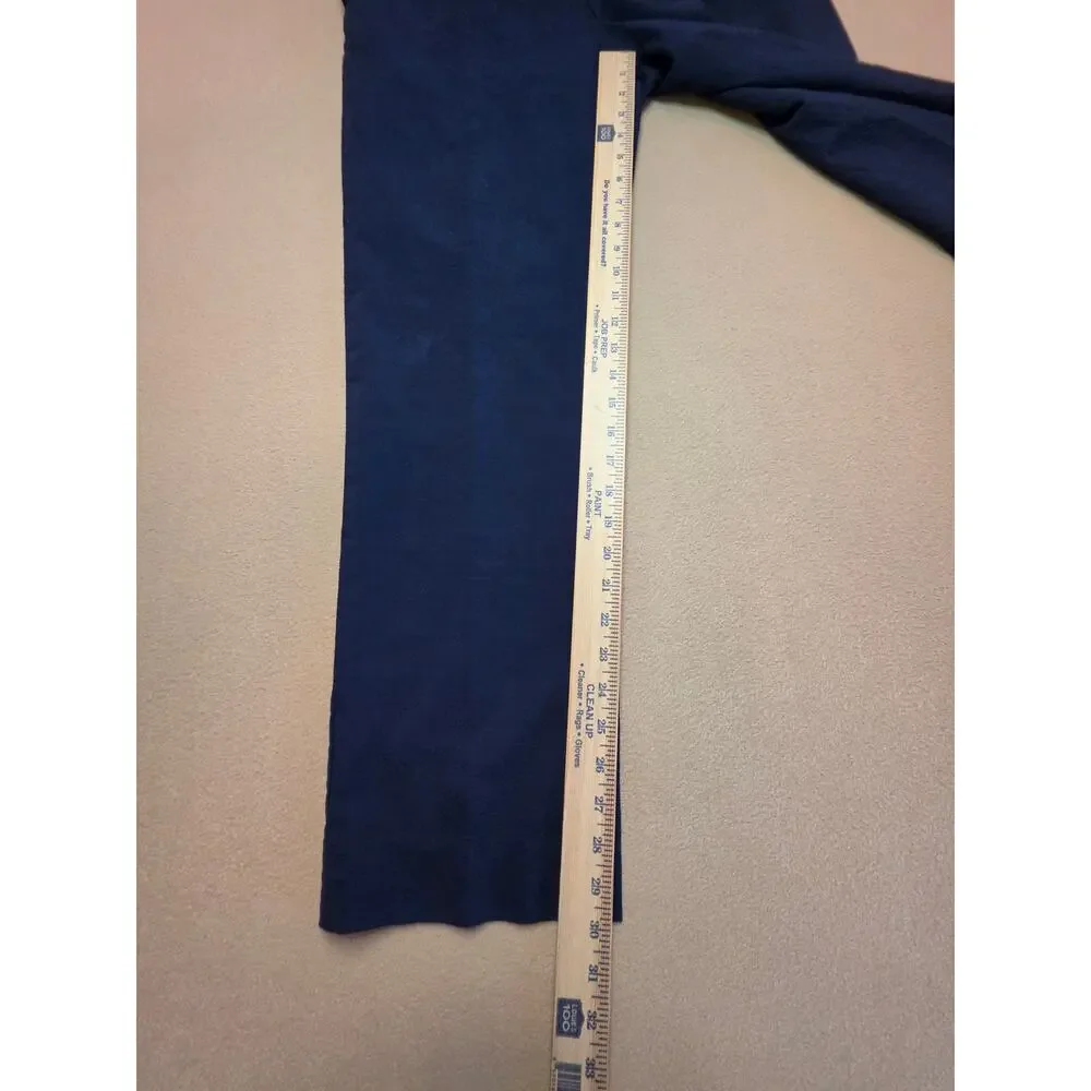 Banana Republic Slim Fit Marzotto Italian Wool Dress Pants Navy Blue Sz 34x32